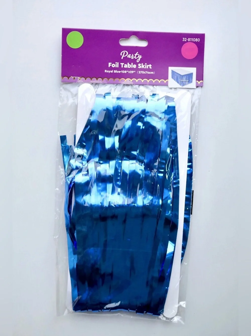 Royal Blue Party Foil Table Skirt – Party Decoration